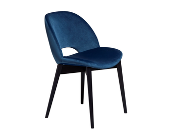 BEETLE - Velvet chair and wooden base by Tonin Casa - view 3